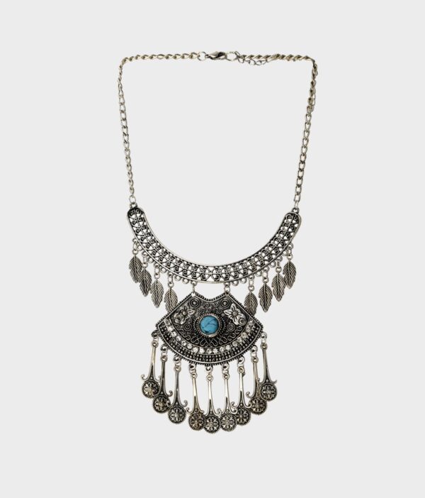 Blue Stoned Trible Necklace