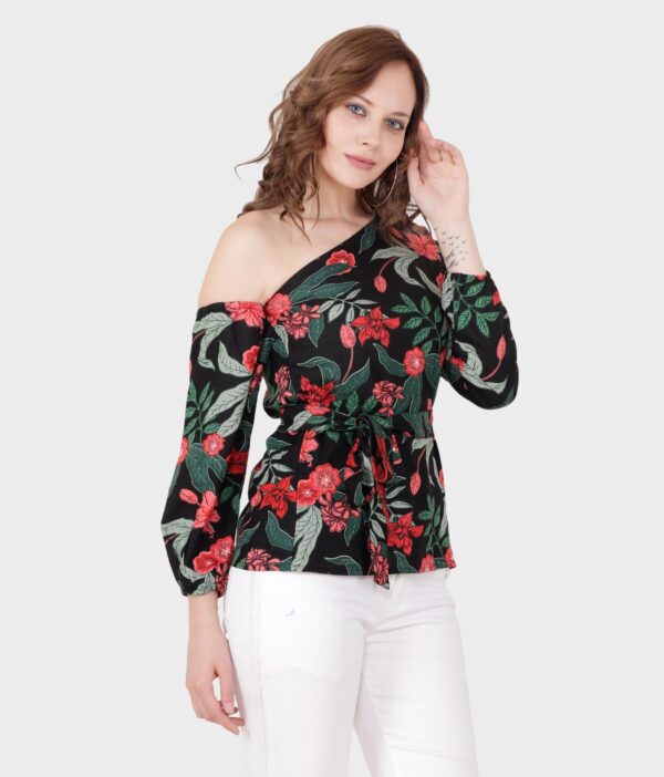 Botanical Knotted Top